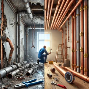 Replacing Poly B Piping